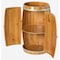 Vintiquewise Wooden Wine Barrel Shaped Wine Holder, Bar Storage Lockable Storage Cabinet QI003771 - alternate 5